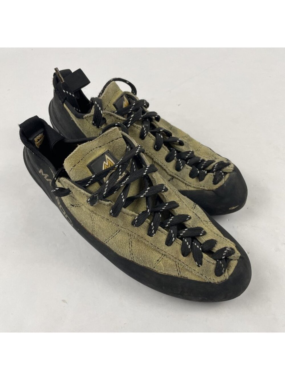 Mad Rock Phoenix Lace Climbing Shoes Men’s US 7.5 UK 6.5 Tan Suede Rock Climbing